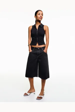 Bershka Bermuda Gomito Denim Donna 40 (Eu 36)