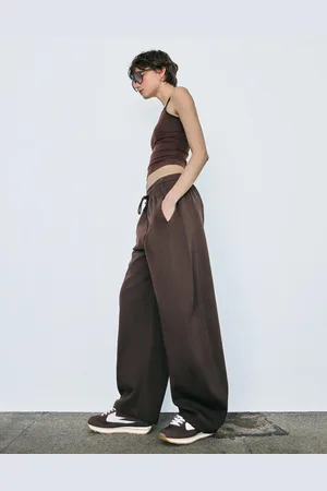 Bershka Pantaloni In Felpa Barrel Donna Xs