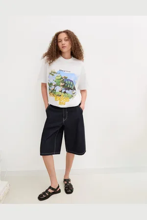 Bershka Maglietta A Maniche Corte Con Stampa A Bug