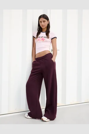 Bershka Pantaloni Felpa Wide Leg Donna Xs