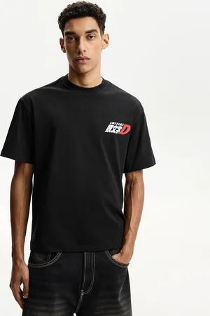 Bershka Maglietta Initial D A Maniche Corte Con Stampa Uomo Xs