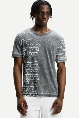 Bershka Maglietta A Maniche Corte Con Stampa Uomo S