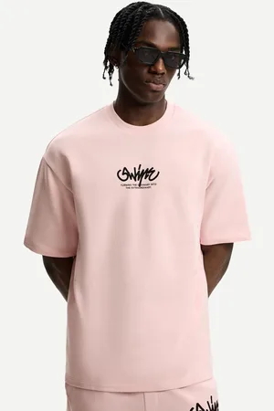 Bershka Maglietta A Maniche Corte Felpata Stampa Uomo S