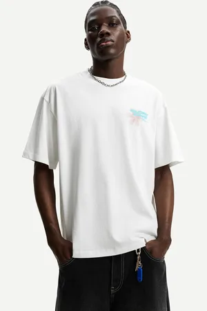 Bershka Maglietta A Maniche Corte Con Stampa Uomo Xs