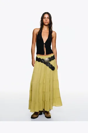 Bershka Gonna Maxi Boho Donna M