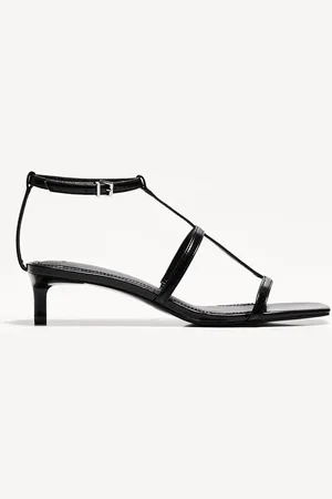 Bershka Sandali Con Tacco Kitten E Fascette Donna 35