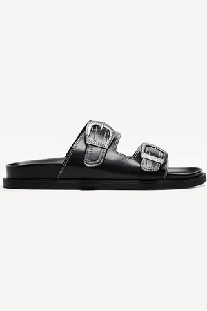 Bershka Sandali Bassi Pelle Fibbie Uomo 39