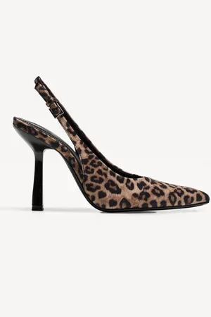 Bershka Scarpe Con Tacco Con Stampa Animalier Slingback Donna 37
