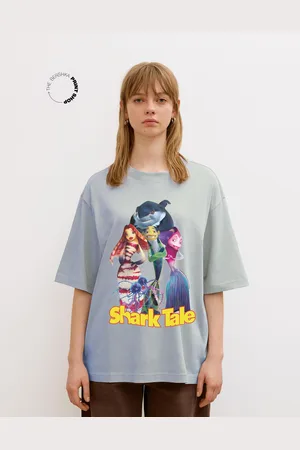 Bershka Maglietta Shark Tale A Maniche Corte Donna Xl