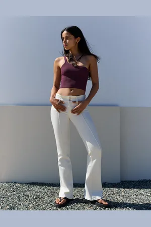 Bershka Jeans Bootcut A Vita Bassa Donna 40 (Eu 36)