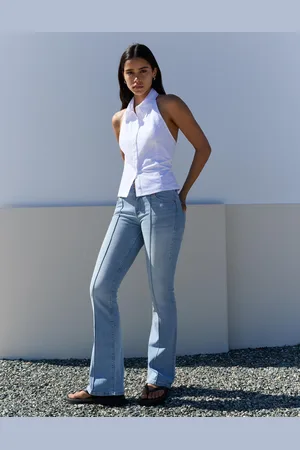 Bershka Jeans Bootcut A Vita Bassa Donna 10-12