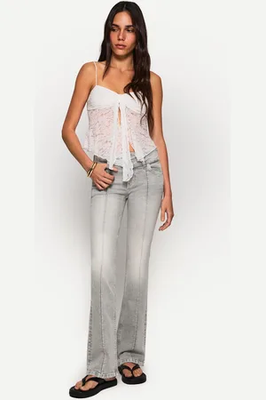 Bershka Jeans Bootcut A Vita Bassa Donna 38 (Eu 34)