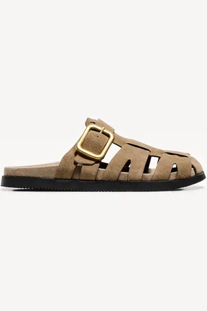 Bershka Mules Granchio In Pelle Donna 39