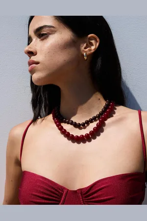 Bershka Set 2 Collane Con Palline Donna