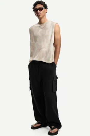 Bershka Pantaloni Cargo Skater Uomo Xs
