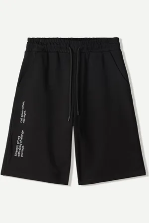 Bershka Bermuda Felpa Stampa Uomo Xl