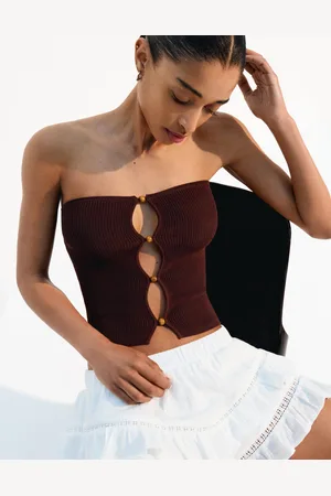 Bershka Top A Fascia Cut-Out Donna S