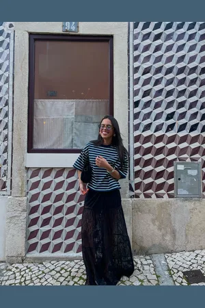 Bershka Gonna Midi In Pizzo Donna Xl