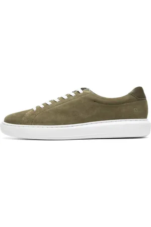 Bianco Sneakers In Pelle Scamosciata