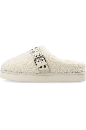 Bianco Pantofole Flatform