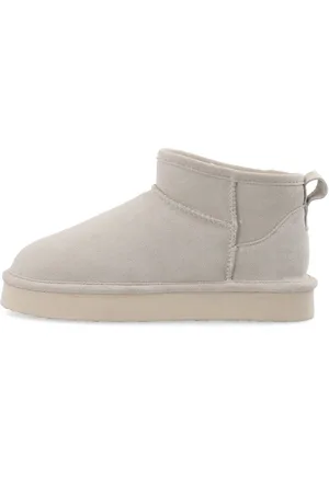 Bianco Stivali Con Plateau