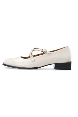 Bianco Scarpe Mary Jane