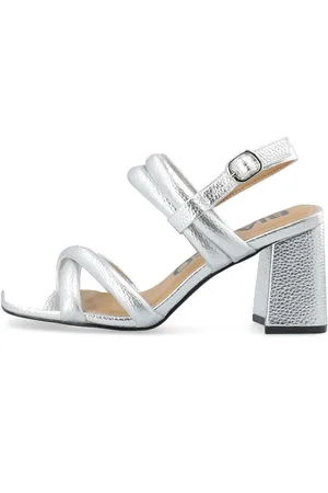 Bianco Sandali Con Fascia