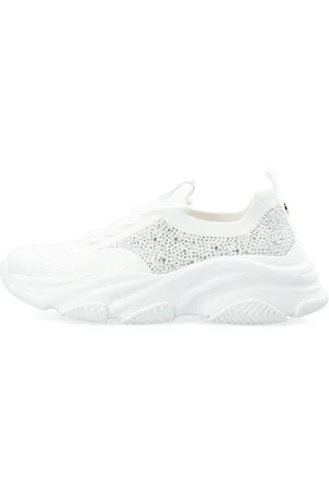 Bianco Scarpe Da Ginnastica Con La Suola Voluminosa