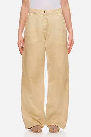 Golden Goose Pantaloni In Cotone Ampi Con Macchie 42