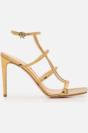 Gianvito Rossi Sandali Con Tacco In Pelle Letal 39