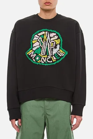Moncler Felpa In Cotone Con Ricami L