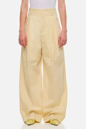 Bottega Veneta Pantalone Ampio In Seta E Cotone 42