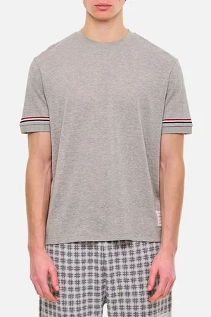 Thom Browne T-shirt Con Polsini A Costine 3