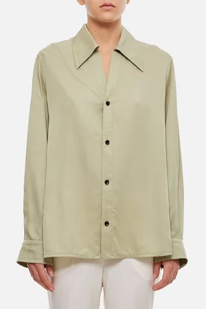 Bottega Veneta Camicia In Twill Di Viscosa 38