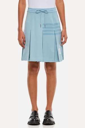 Thom Browne Gonna A Pieghe A Scatola In Maglia 38