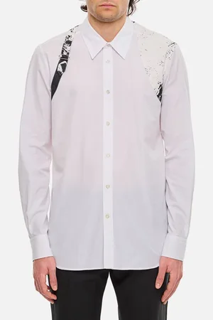 Alexander McQueen Camicia Stampata Con Dettaglio 15,5
