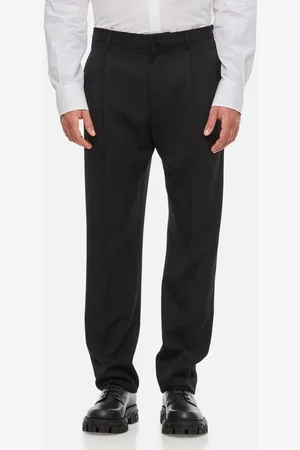 Lanvin Pantaloni In Lana A Gamba Dritta 52