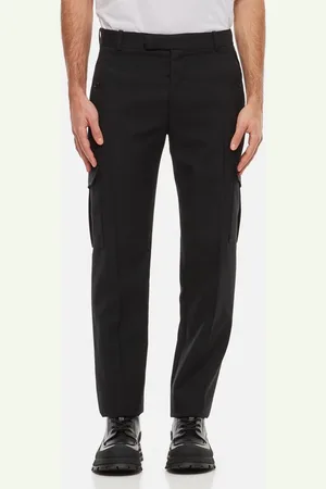 Alexander McQueen Pantaloni In Lana Gabardine 48