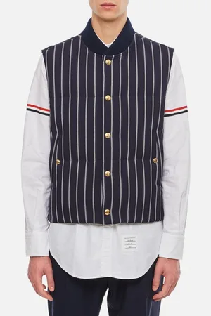 Thom Browne Gilet In Lana A Righe 3
