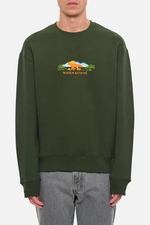 Maison Kitsuné Felpa Comfort Outdoor Con Profilo Volpe S
