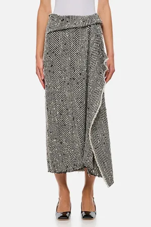 Erdem Gonna Midi Drappeggiata 8