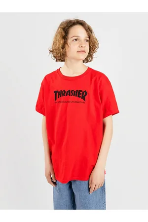 Thrasher Skate Mag Kids Kids T-Shirt rosso