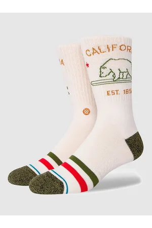 Stance California Republic 2 Socks bianco