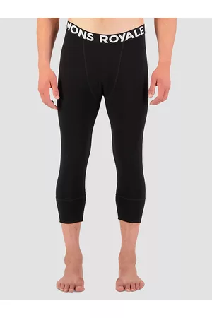 MONS ROYALE Merino Cascade Flex 3/4 Legging Pantaloni Funzionali nero