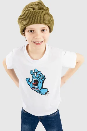 Santa Cruz Screaming Hand Kids T-Shirt bianco