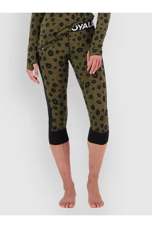 MONS ROYALE Merino Cascade Flex 3/4 Legging Pantaloni Funzionali verde