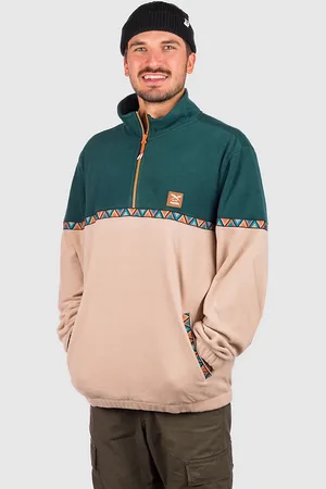 Iriedaily Monte Noe Troyer Felpe con Zip e Cappuccio verde