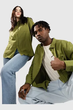 Urban classics Flanell Camicia verde