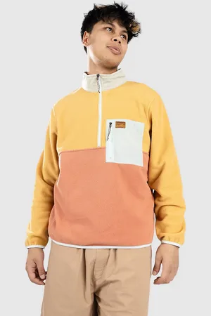 Patagonia Microdini 1/2 Felpe con Zip e Cappuccio giallo