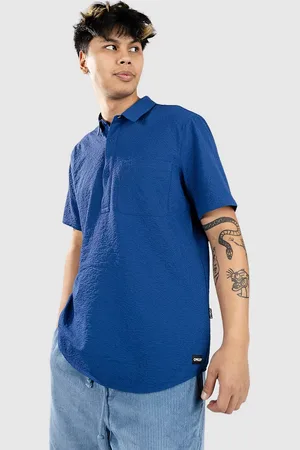 Oakley Deco Palms Rc Button Down Camicia blu